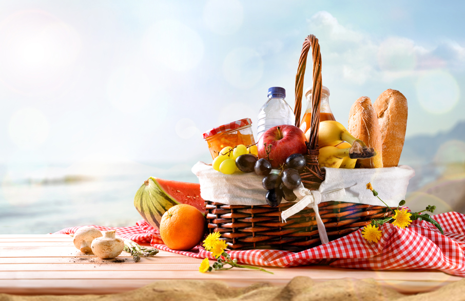 basket of healthy foods